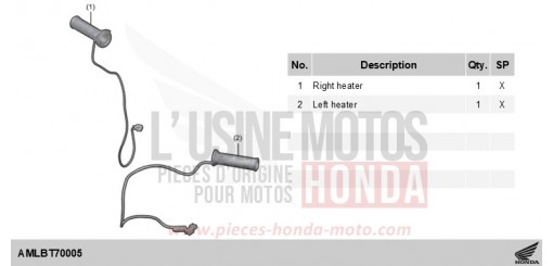 KIT,GRIP HEATER CB750AS de 2025